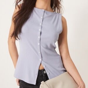 Abercrombie button through top